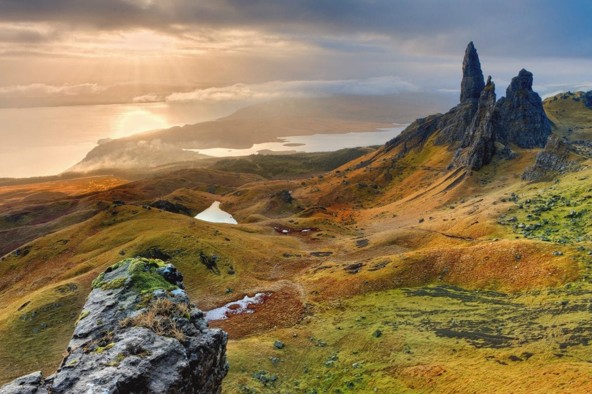A rugged, beautiful landscape in the Scottish Highlands.